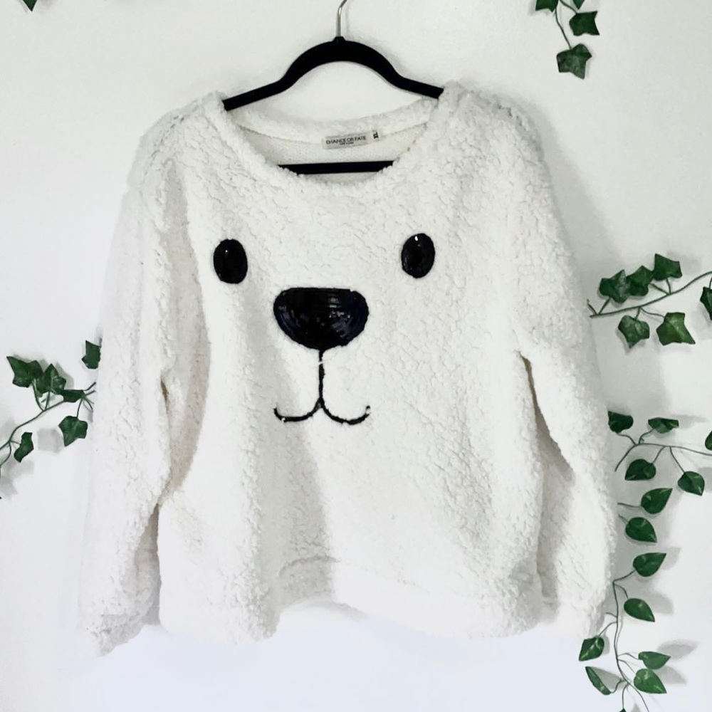 Cute Faux Fur Polar Bear Top
